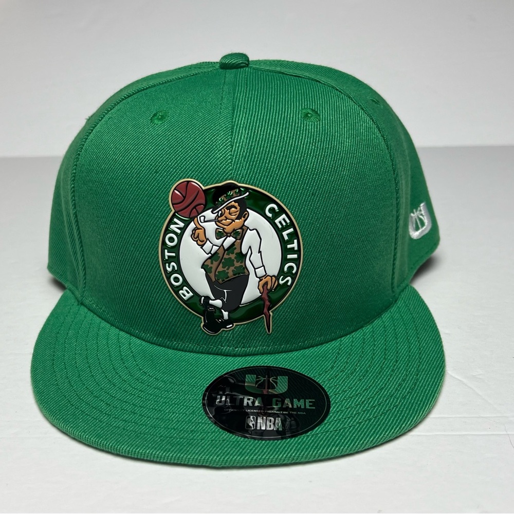 Boston Celtics Hat Snapback Adjustable Fit Cap Green Ultra Game Polyester